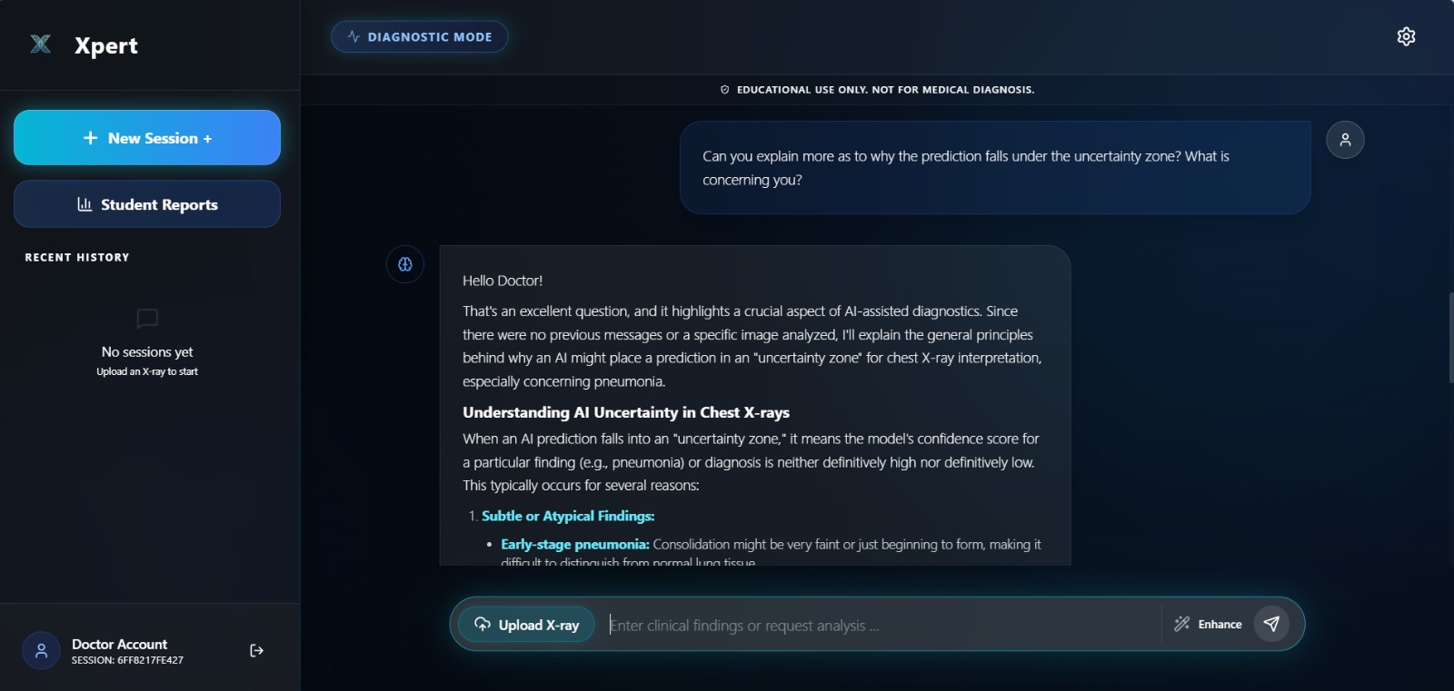 Doctor Chat Interface
